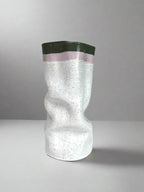 Slouch Vessel In Olive Green And Lilac