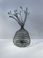 Woven Vase In Green
