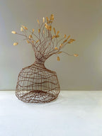 Woven Vase In Natural Brown