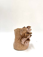 Short Sculptural Vase 'Blush Brown'