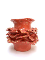 Vermillion Coral - Sculptural Vase