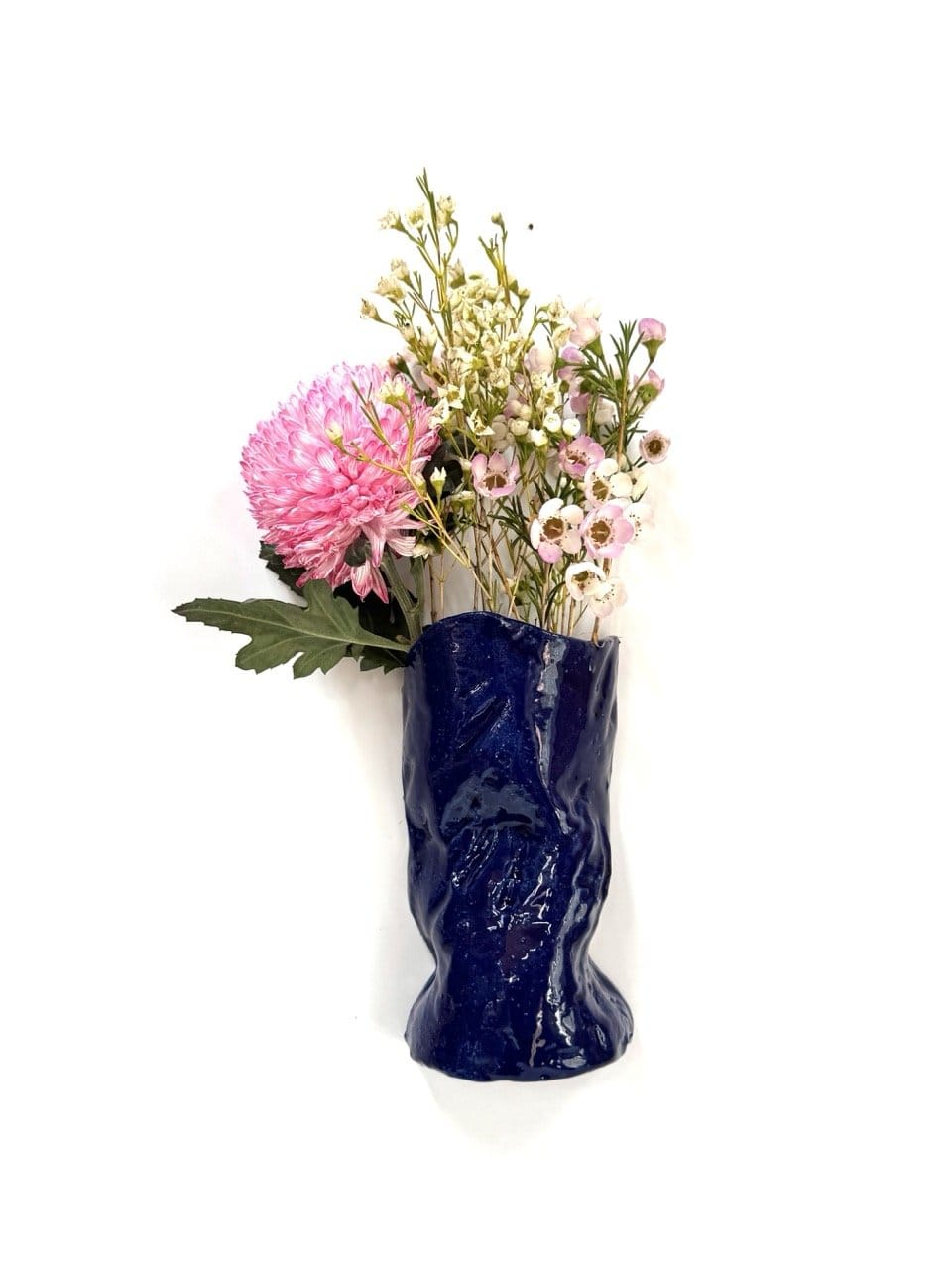 Skinny Crush Wall Vase 'Electric'