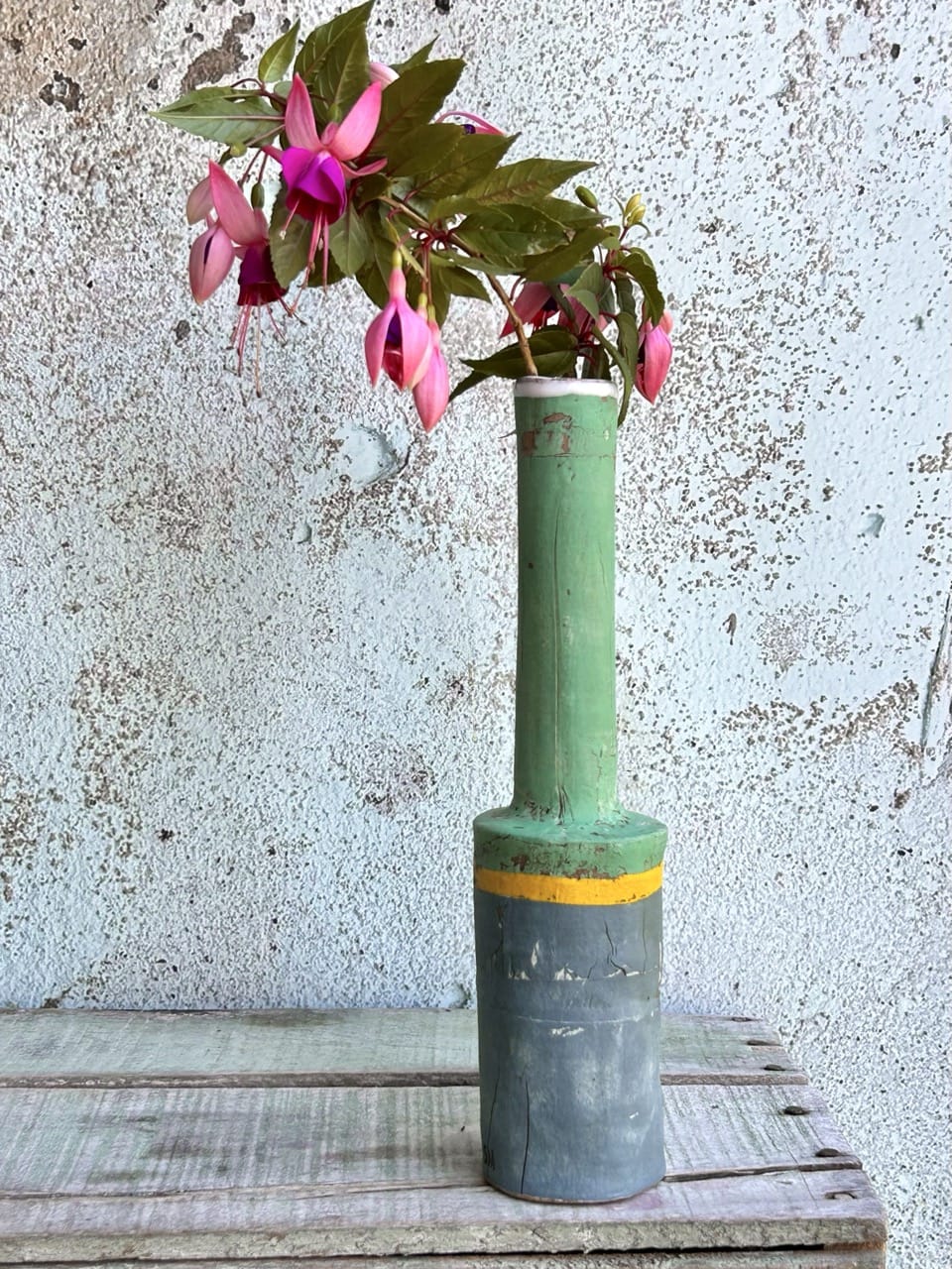 Flotsam Bottle Slate Vintage Green-Ceramics-Sarah Murray-Greenhouse Interiors