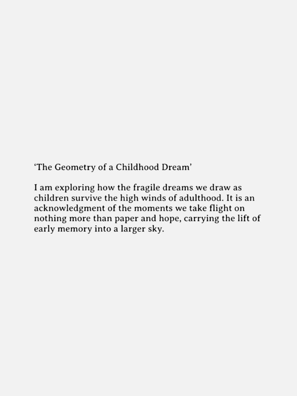 The Geometry Of A Childhood Dream - Original Artwork