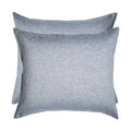 Linen Euro Pillowcase Set - Chambray-Bedding-Greenhouse-Greenhouse Interiors Pty Ltd