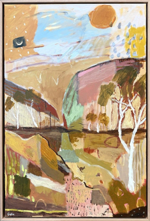 Sundown At Kings Canyon - Original Artwork-Original Art-Greta Hounslow-Greenhouse Interiors Pty Ltd