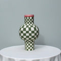 Check, Check, Check Vessel-Ceramics-Formantics-Greenhouse Interiors Pty Ltd