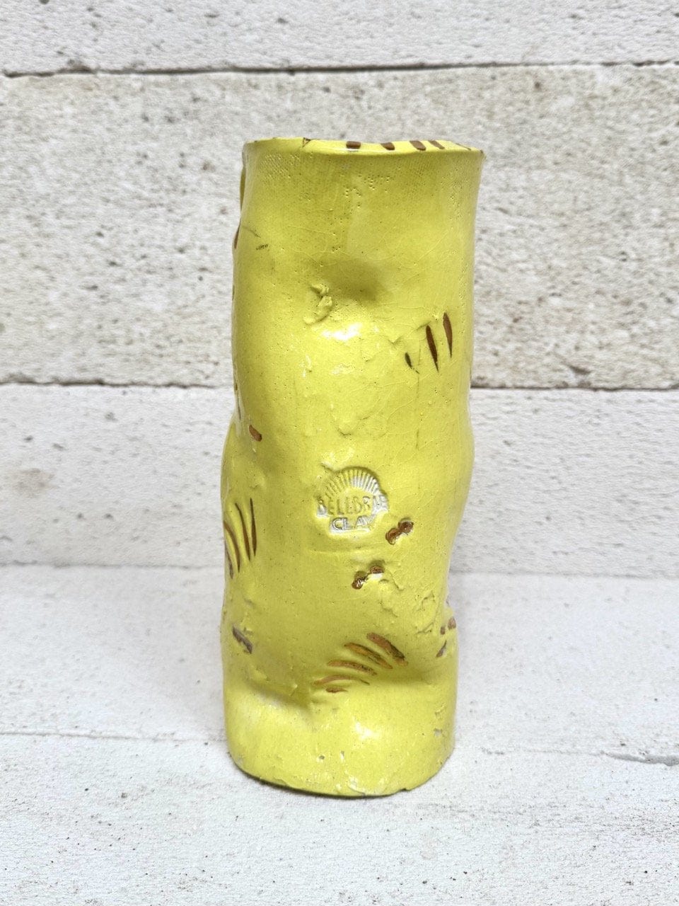 Skinny Crush Vase - 'Gold Pistachio'
