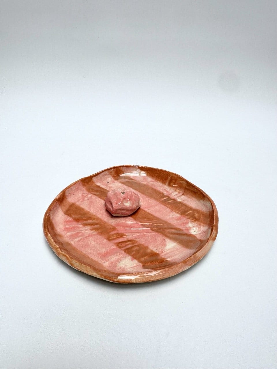 Dish + Incense Rock Pink / Copper