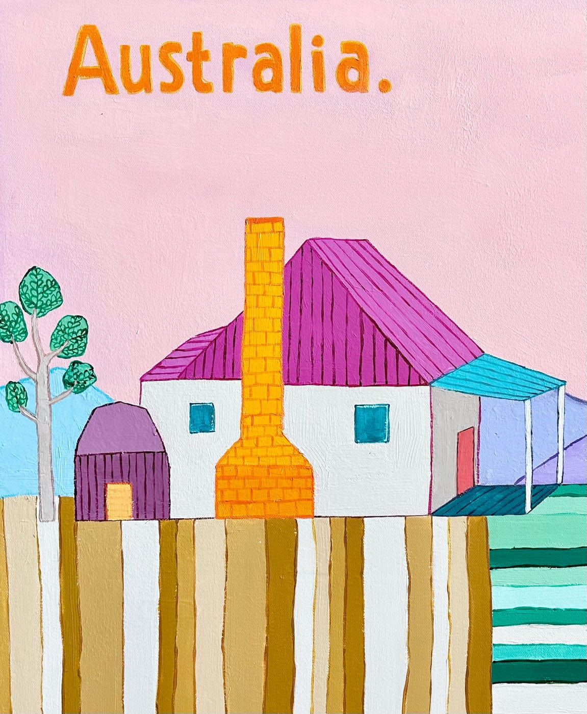 Australian Homestead - Original Art