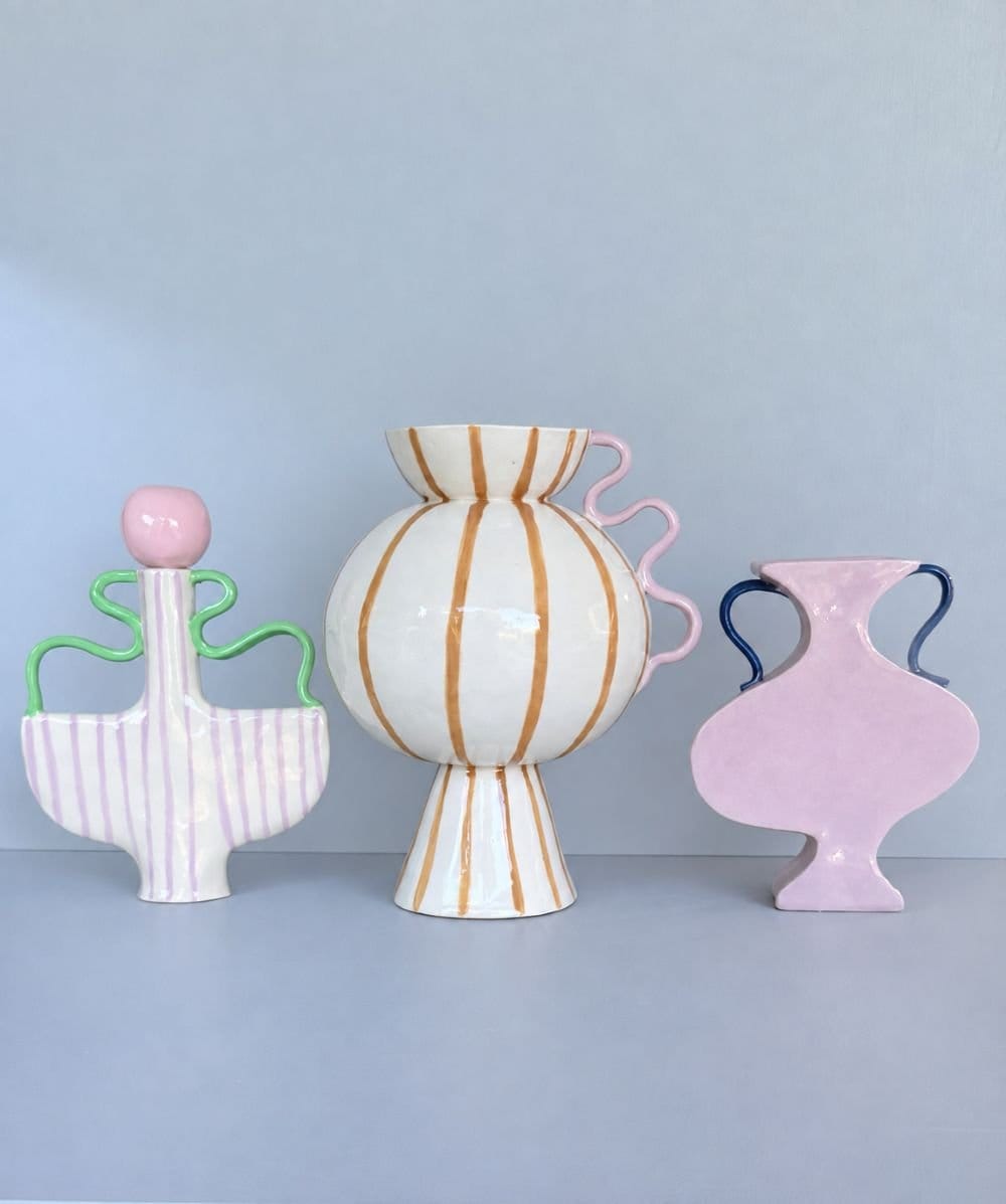 Femme Vessel - Lilac With Dark Blue Handles
