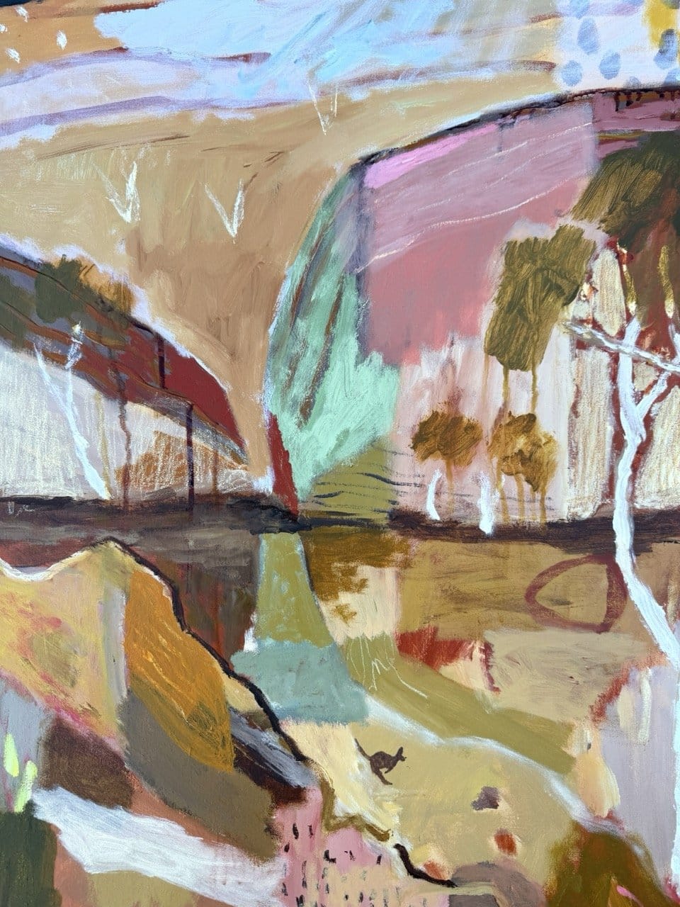 Sundown At Kings Canyon - Original Artwork-Original Art-Greta Hounslow-Greenhouse Interiors Pty Ltd