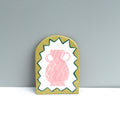 Art Tile - Pink Zig Zag Vase-Original Art-Formantics-Greenhouse Interiors Pty Ltd