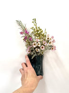 Short Crush Wall Vase 'Pink'