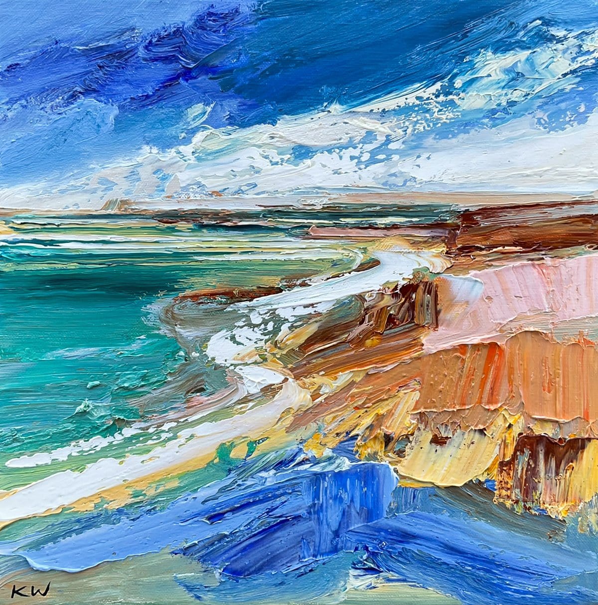 Cobalt Beach - Original Artwork
