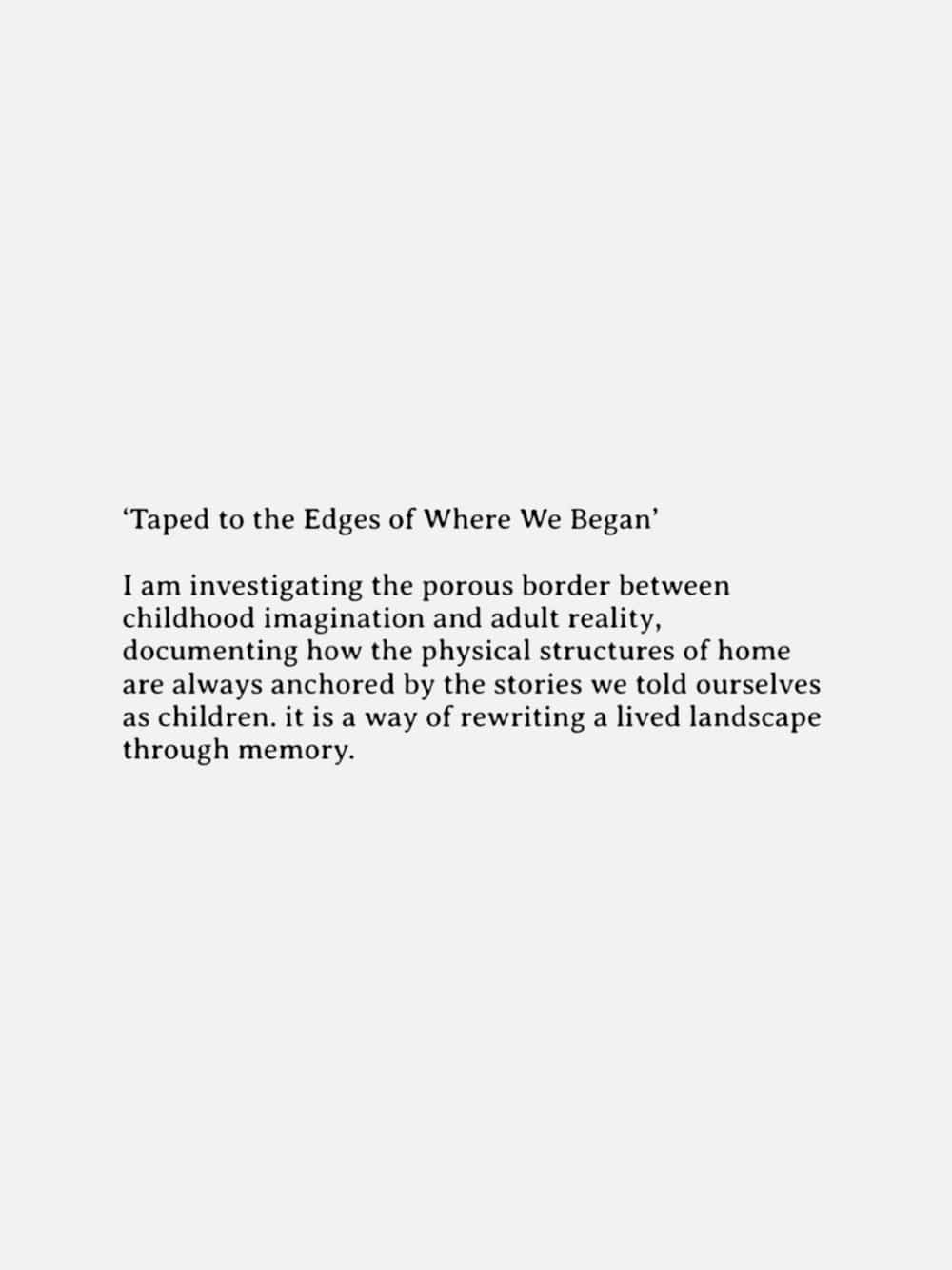 Taped To The Edges Of Where We Began - Original Artwork