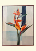 Bird Of Paradise In Blue-Original Art-Nay Bellamy-Greenhouse Interiors Pty Ltd
