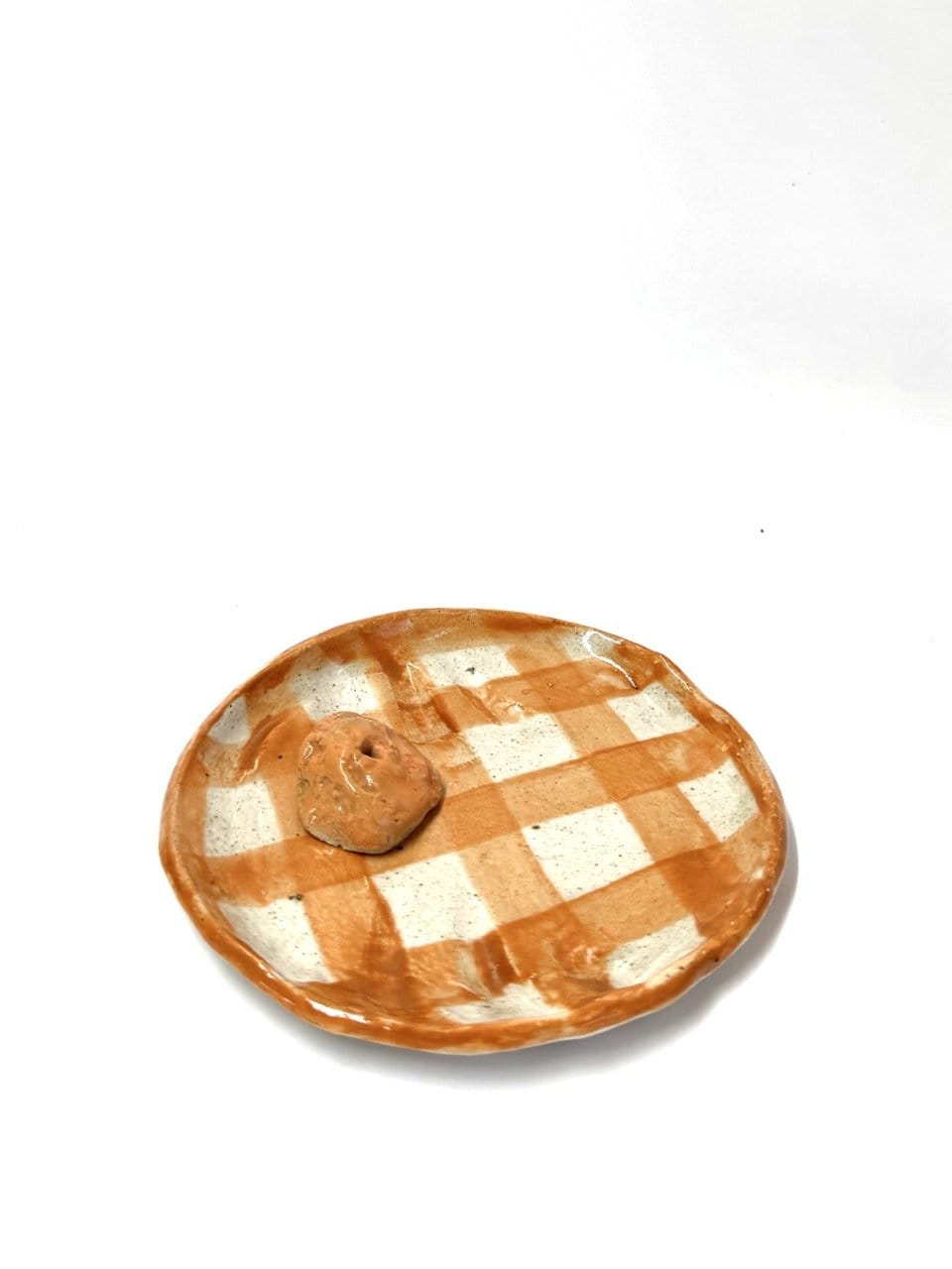 Dish + Incense Rock 'Copper Check'