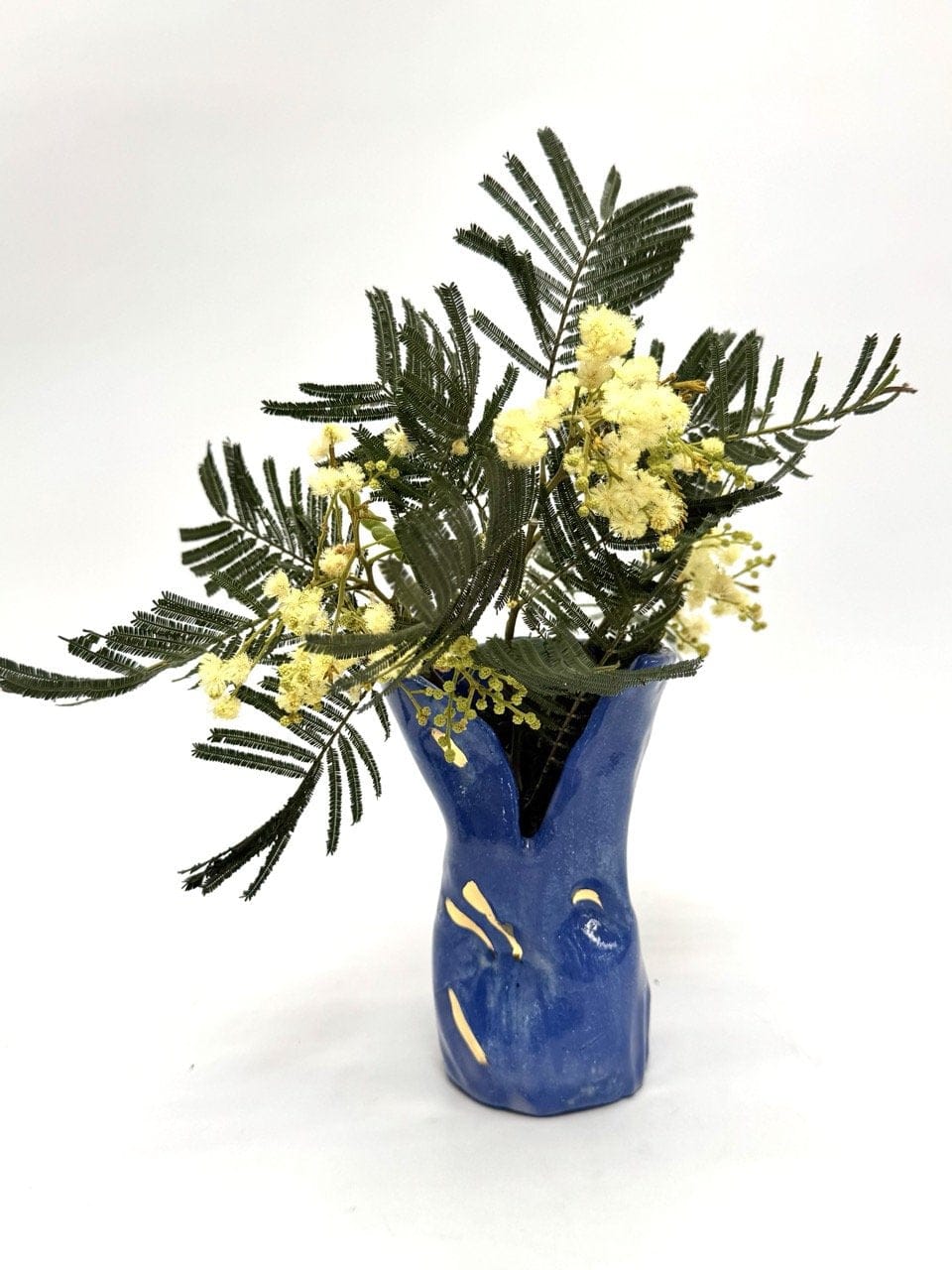 Mini Crush Vase 'Blueberry Gold'