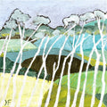 Little Tea Trees 02 - Original Painting-Original Art-Janey Forbes-Greenhouse Interiors Pty Ltd