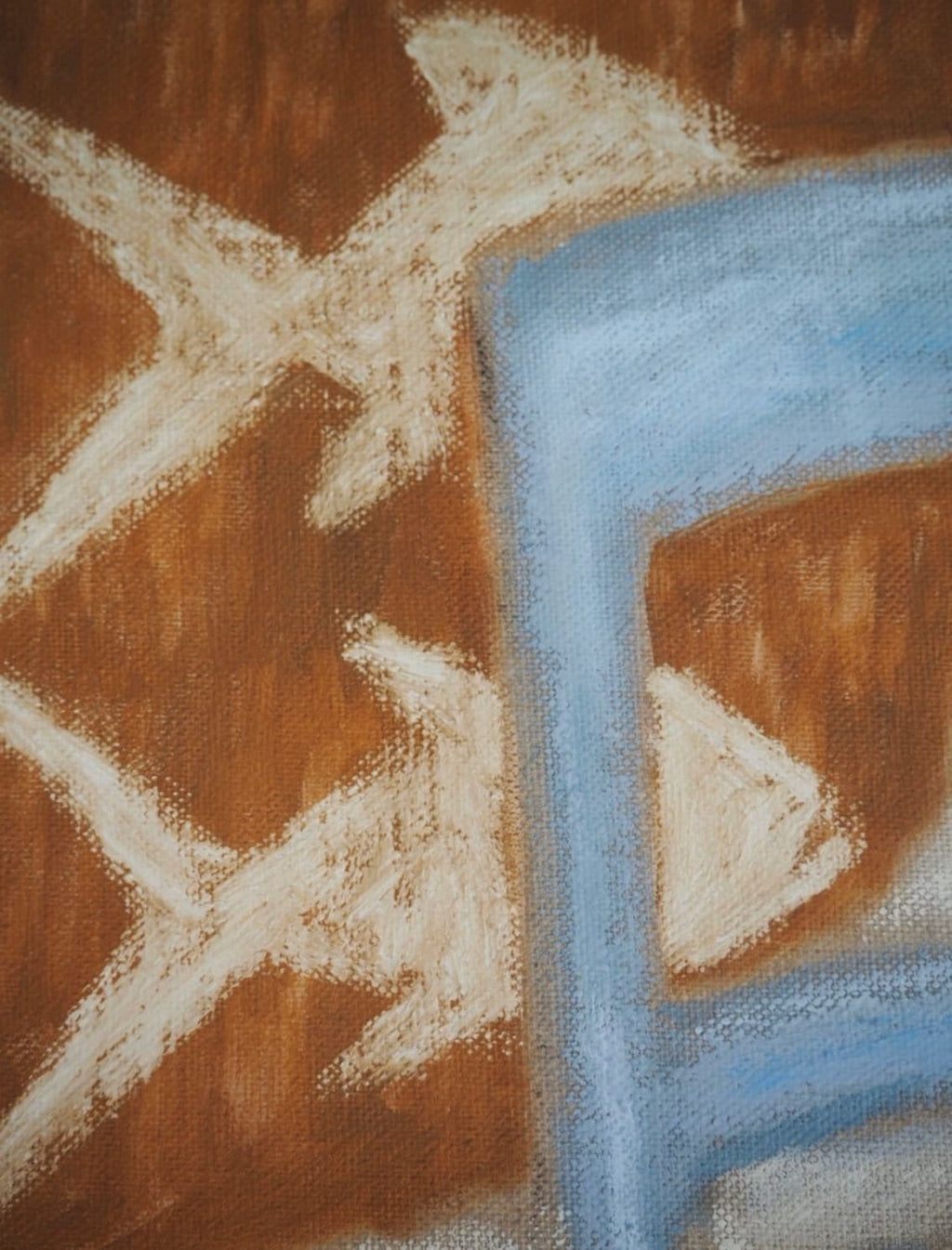 Blue Chair, Red Apples - Original Art