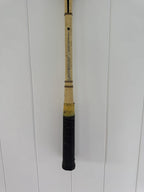 What A Racquet! Vintage Squash Racquet Wall Hanging With Woven Heart - Yellow Multi-Wall Hangings-What A Racquet-Greenhouse Interiors Pty Ltd