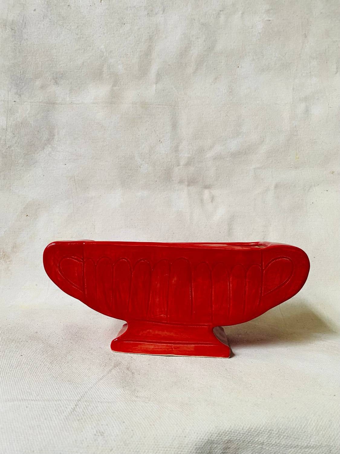 Small Red Mantle Vase