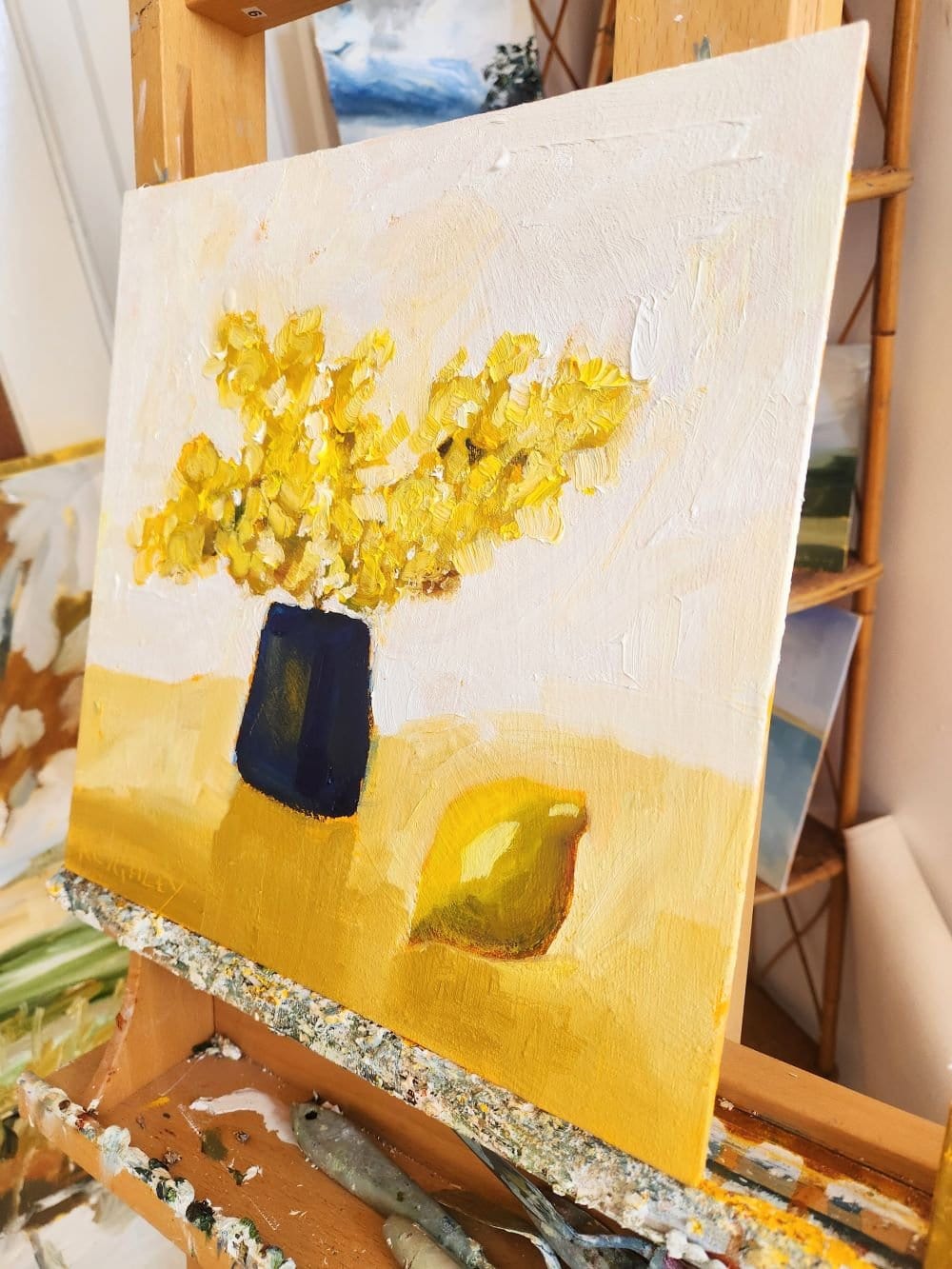 Still Wattle & Lemon - Original Art