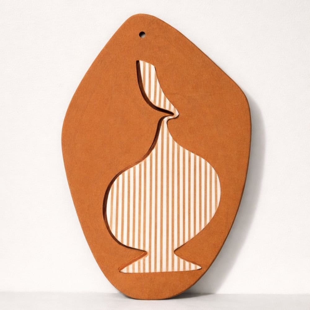 Art Tile - Terracotta Vessel In Relief-Original Art-Formantics-Greenhouse Interiors Pty Ltd