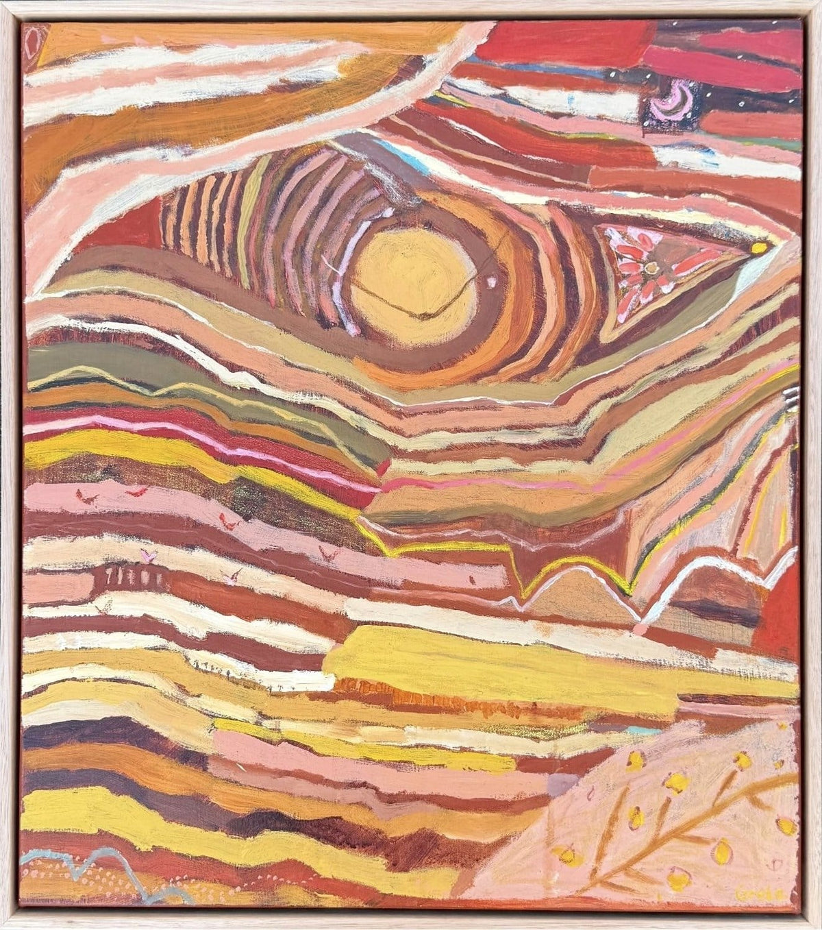 Eagle And Ochre   - Original Artwork-Original Art-Greta Hounslow-Greenhouse Interiors