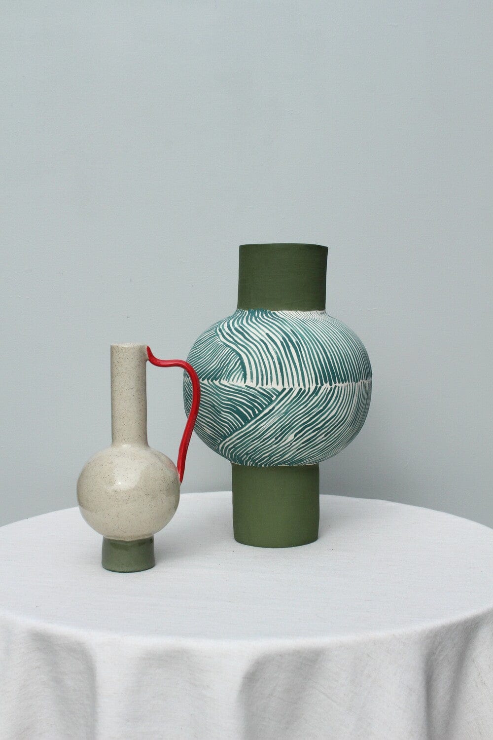 Olive Green Linear Vessel