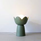Lotus Table Lamp - Dark Green