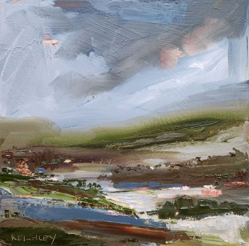 Village In Fog - Original Art
