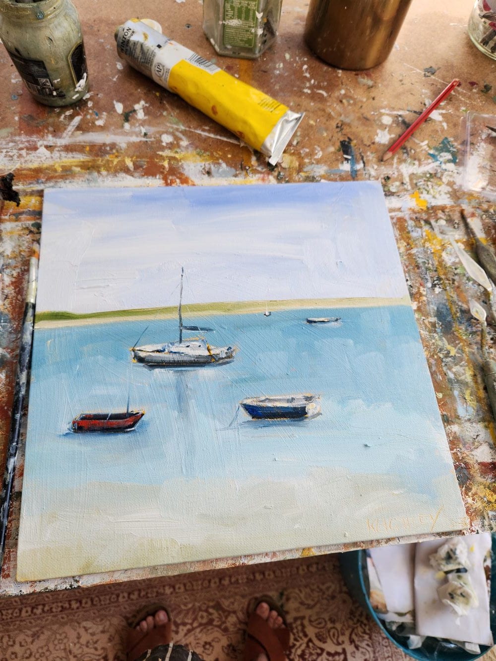 Left To The Tides - Original Art
