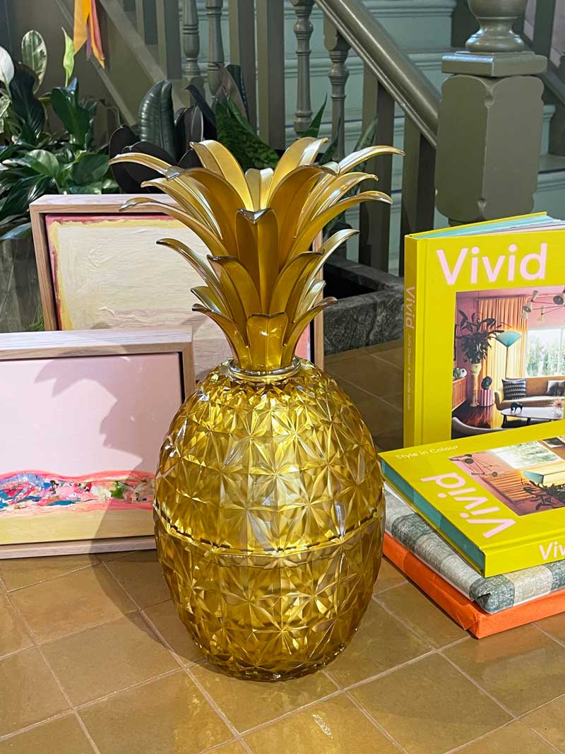 Mario Luca Giusti Melissa Pineapple Cutlery & Ice Holder - Gold