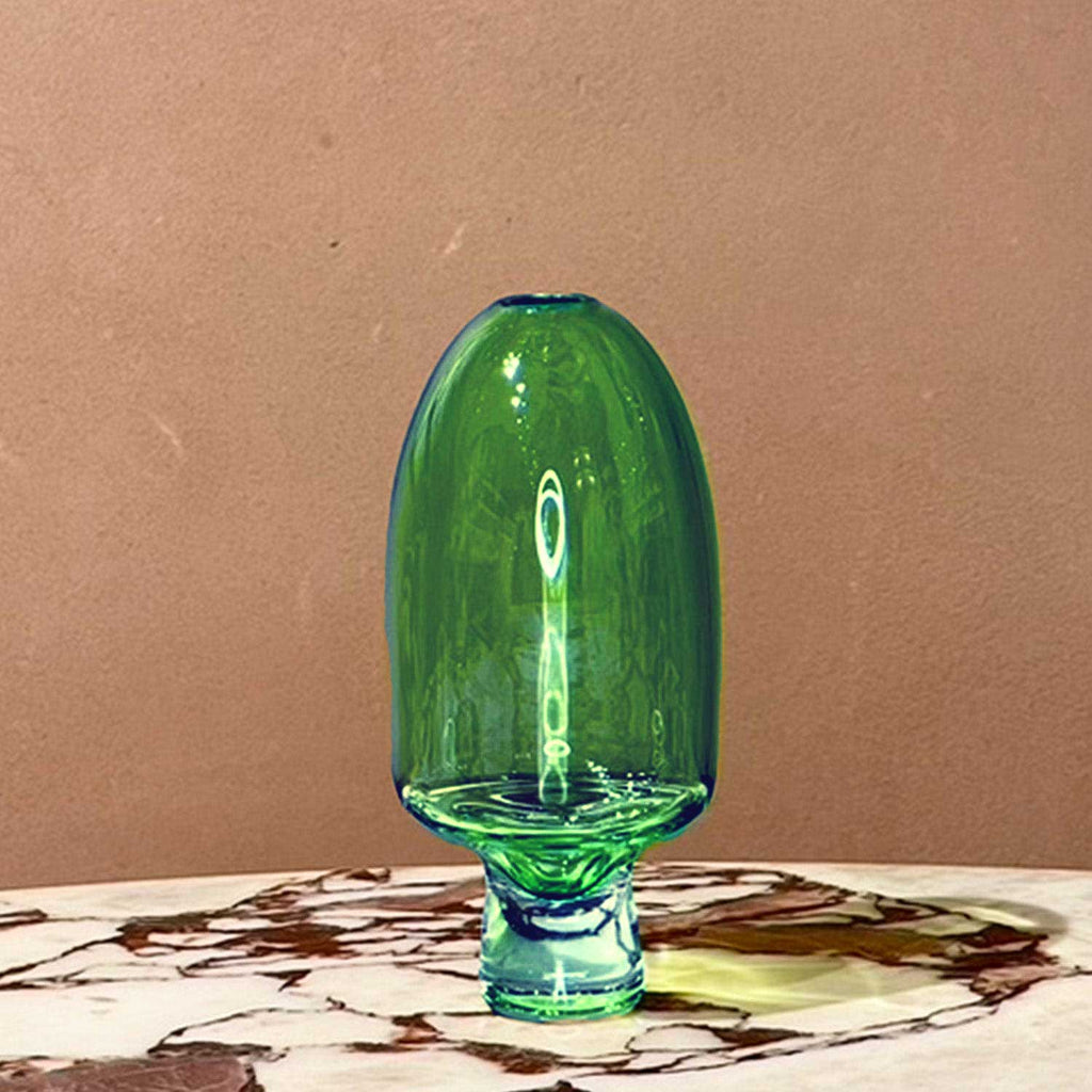 Yumemiru Glass Vessel Tall - Green