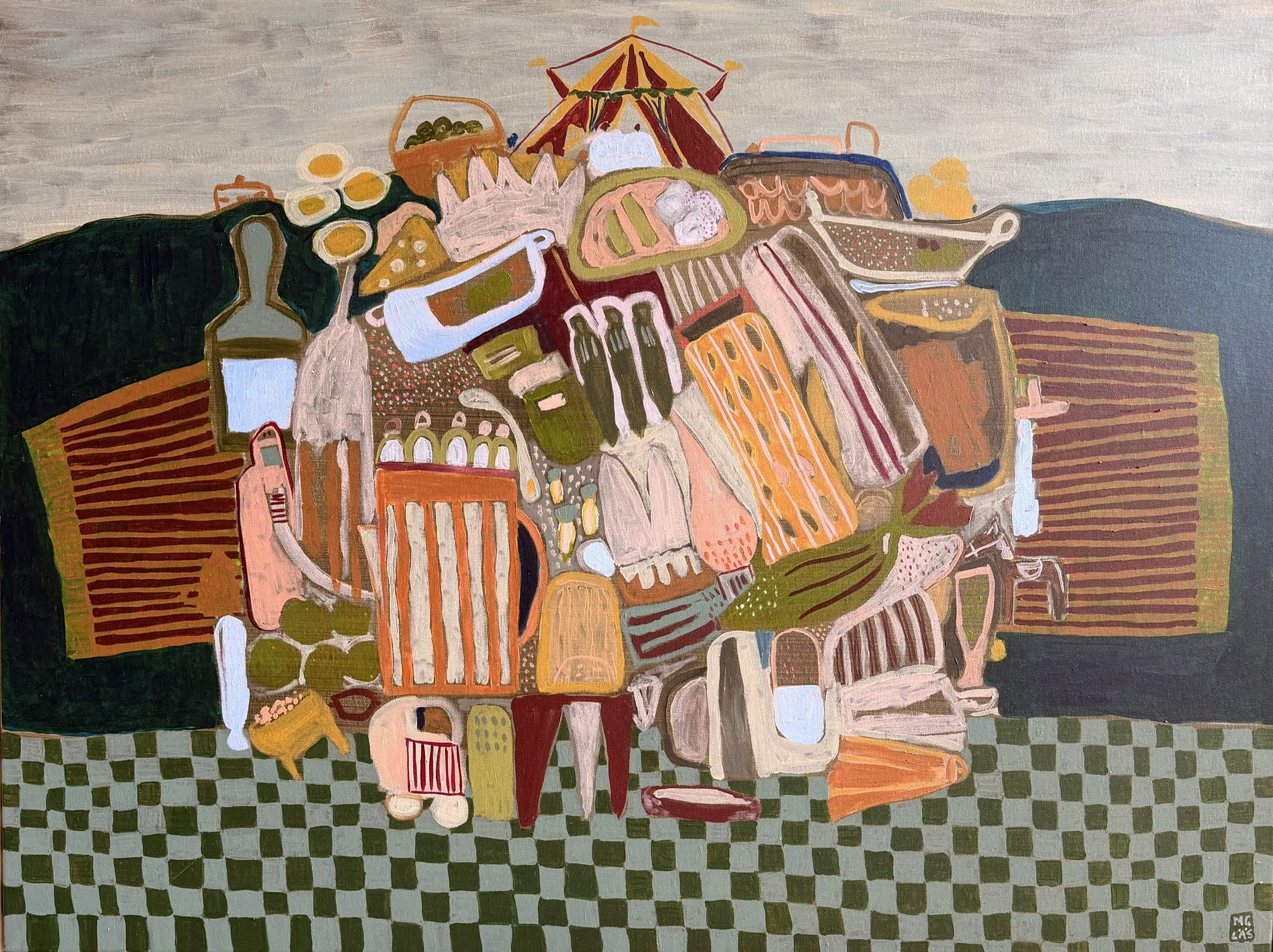 Walter's Birthday Picnic - Original Painting