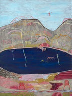 Derek Swims At The Res - Original Art