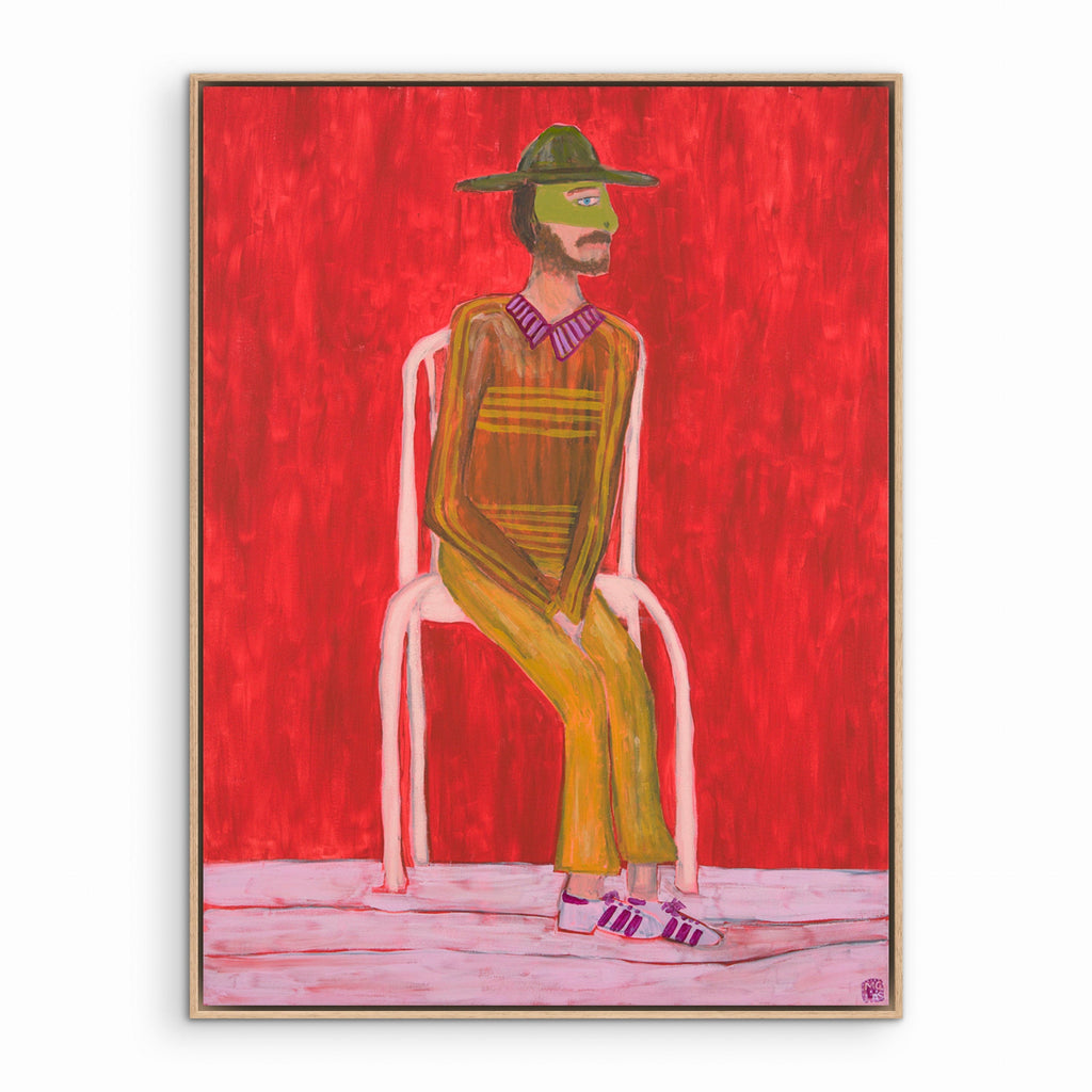 Les And His Piercing Blue Eyes - Original Art-Original Art-Little Anvil Studios-Greenhouse Interiors Pty Ltd