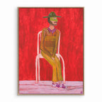 Les And His Piercing Blue Eyes - Original Art-Original Art-Little Anvil Studios-Greenhouse Interiors Pty Ltd