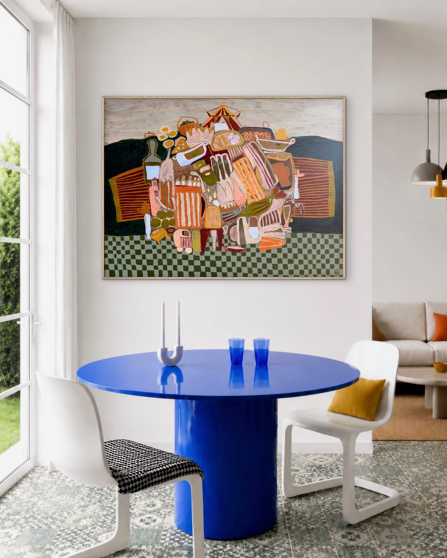 Walter's Birthday Picnic - Original Painting