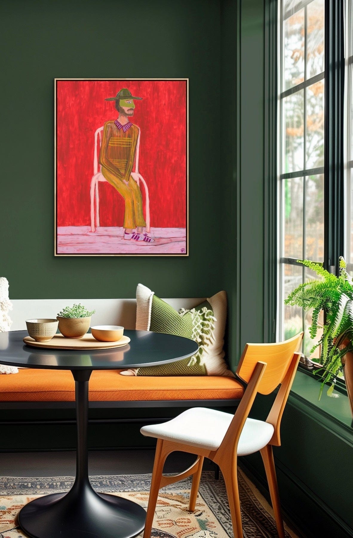 Les And His Piercing Blue Eyes - Original Art