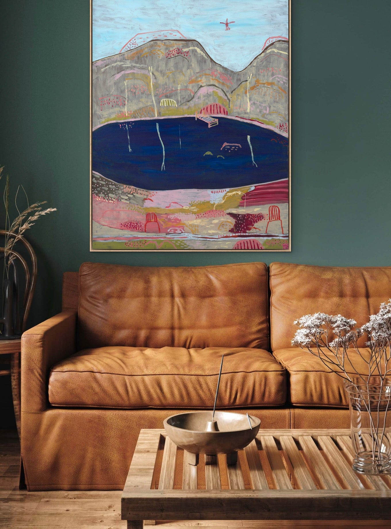 Derek Swims At The Res - Original Art