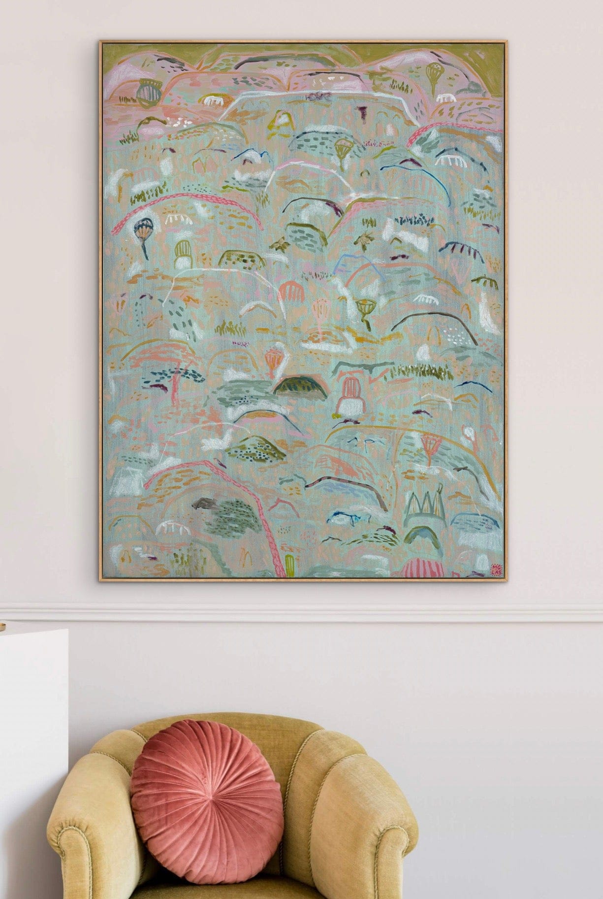 Proteas In Welsh Village - Original Art