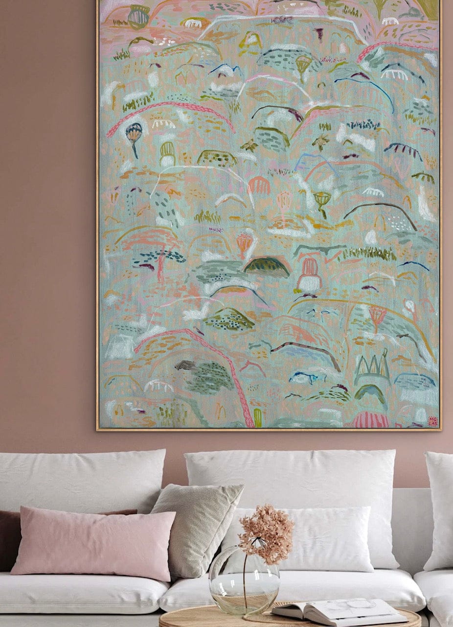 Proteas In Welsh Village - Original Art