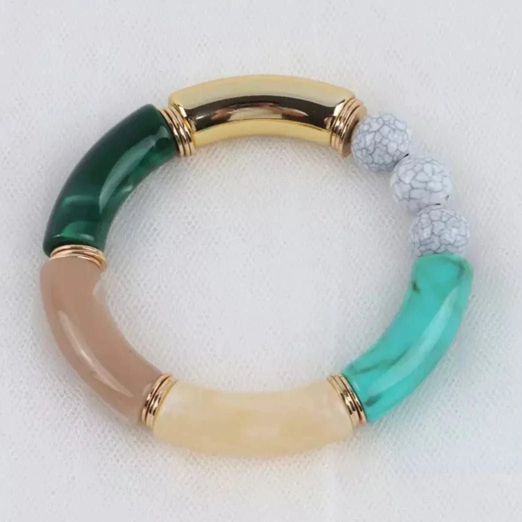 Lillian Bracelet - Turquoise and Mushroom