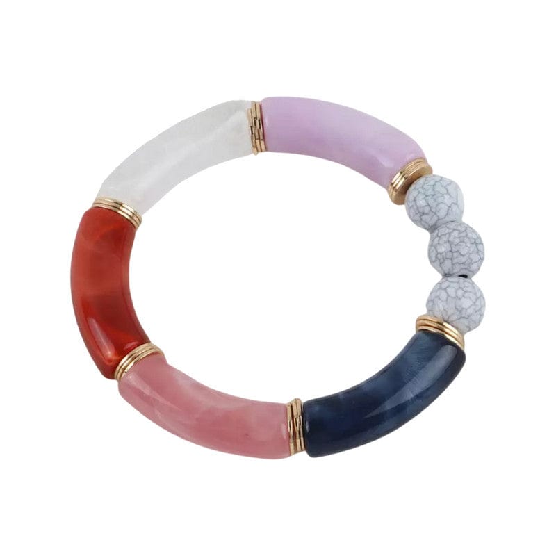 Lillian Bracelet - Red and Purple