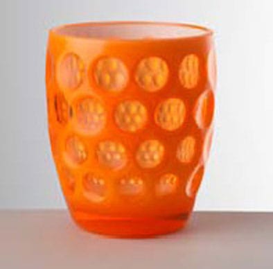 Mario Luca Giusti Lente Set of 2 Small Tumbler- Fluro Orange