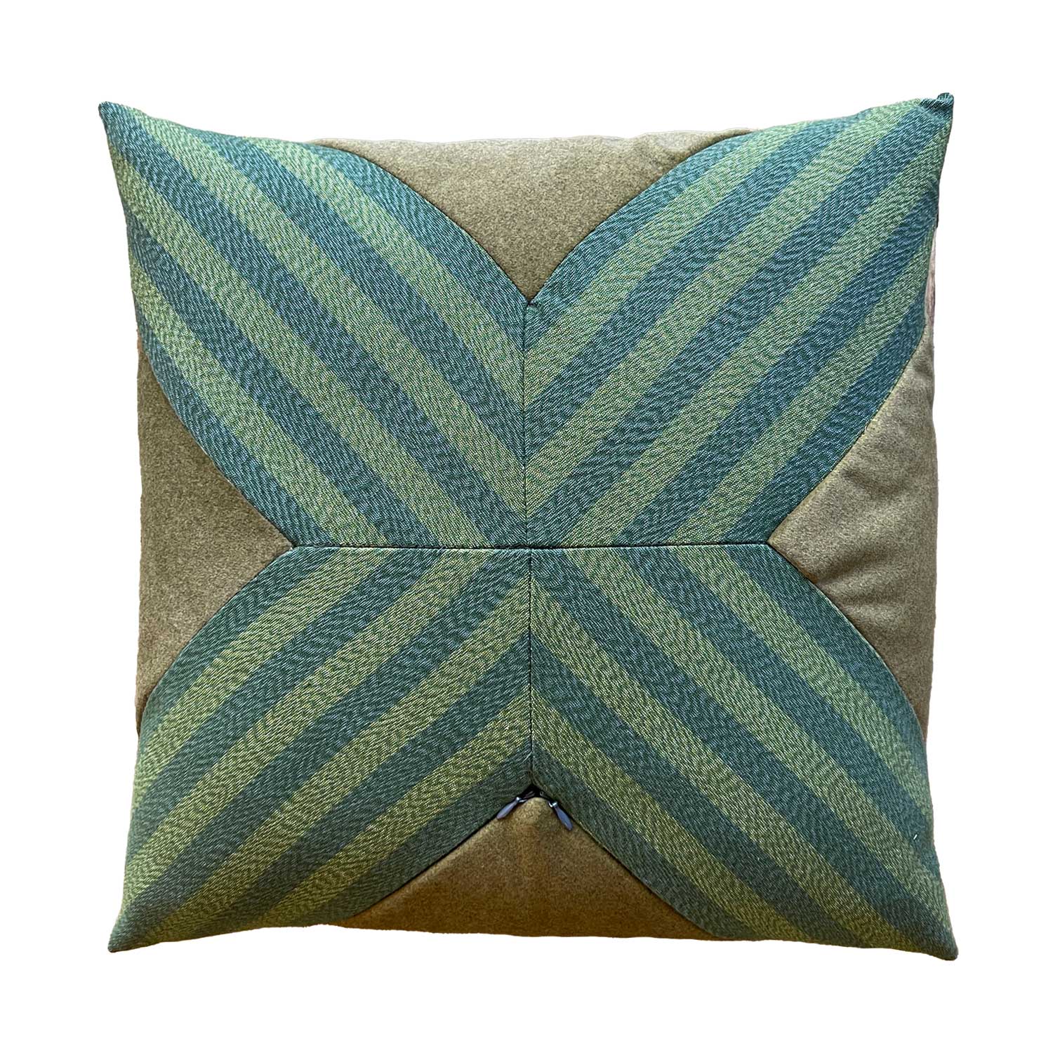 Hand Made Cushion - Moss Star