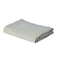 Olive Stripe – Linen Fitted Sheet-Bedding-Greenhouse-Greenhouse Interiors Pty Ltd
